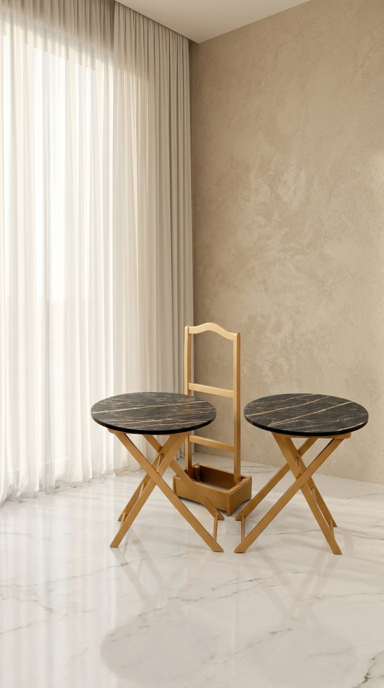 FOLDABLE SERVING TABLES (2PC)