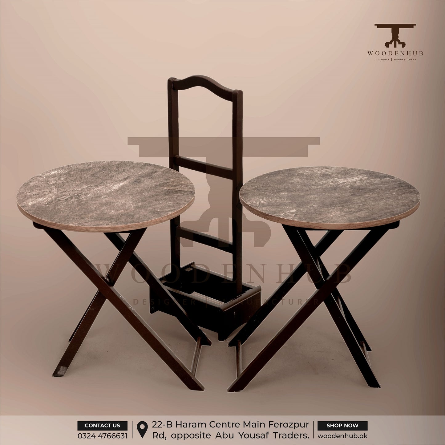 FOLDABLE SERVING TABLES (2PC)