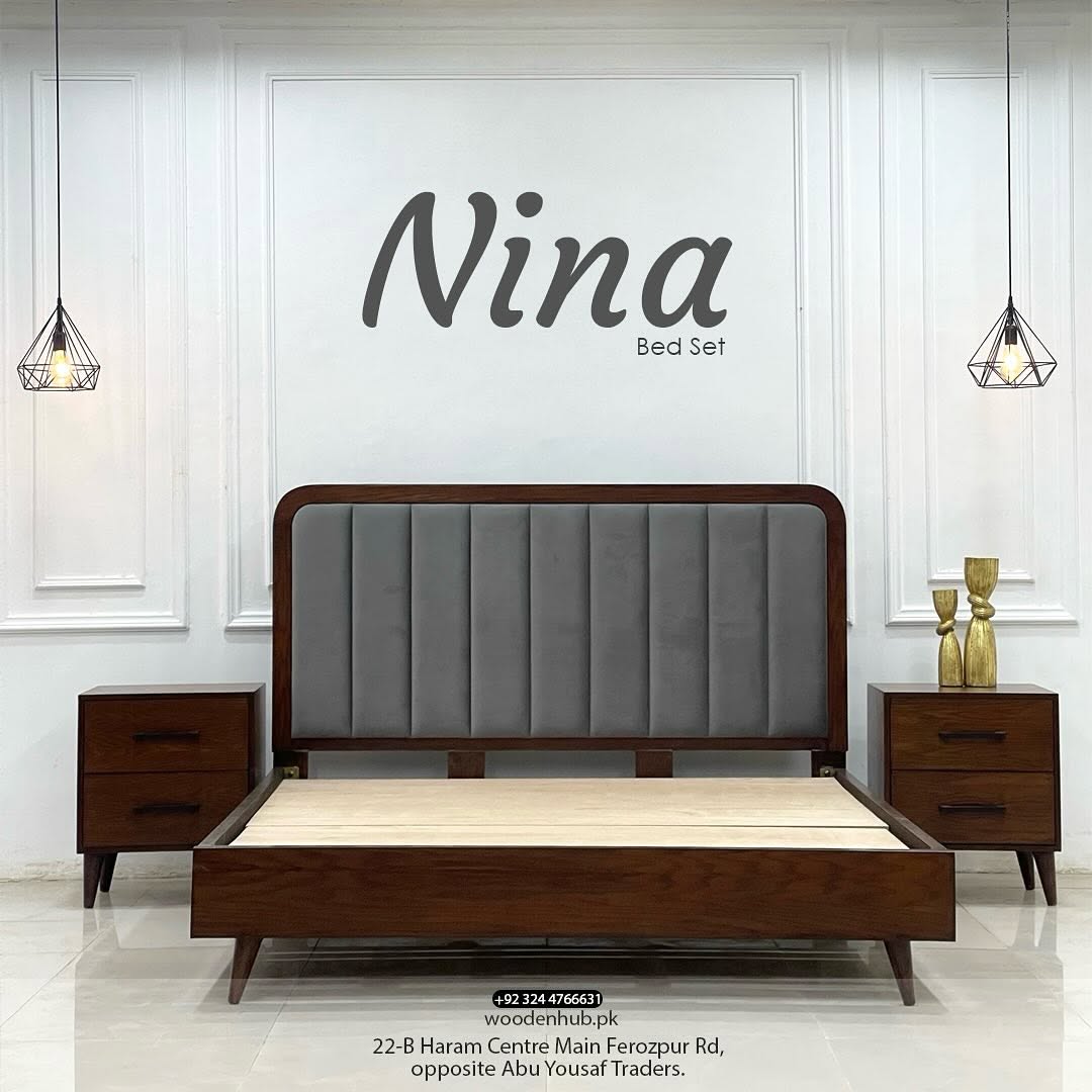 NINA BED SET (Bed + Side tables)