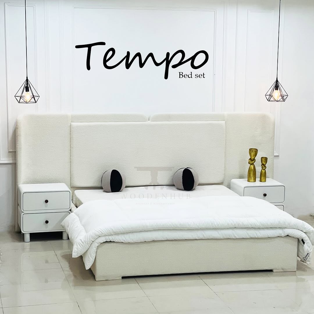Tempo Bed Set (Bed+Side Tables)