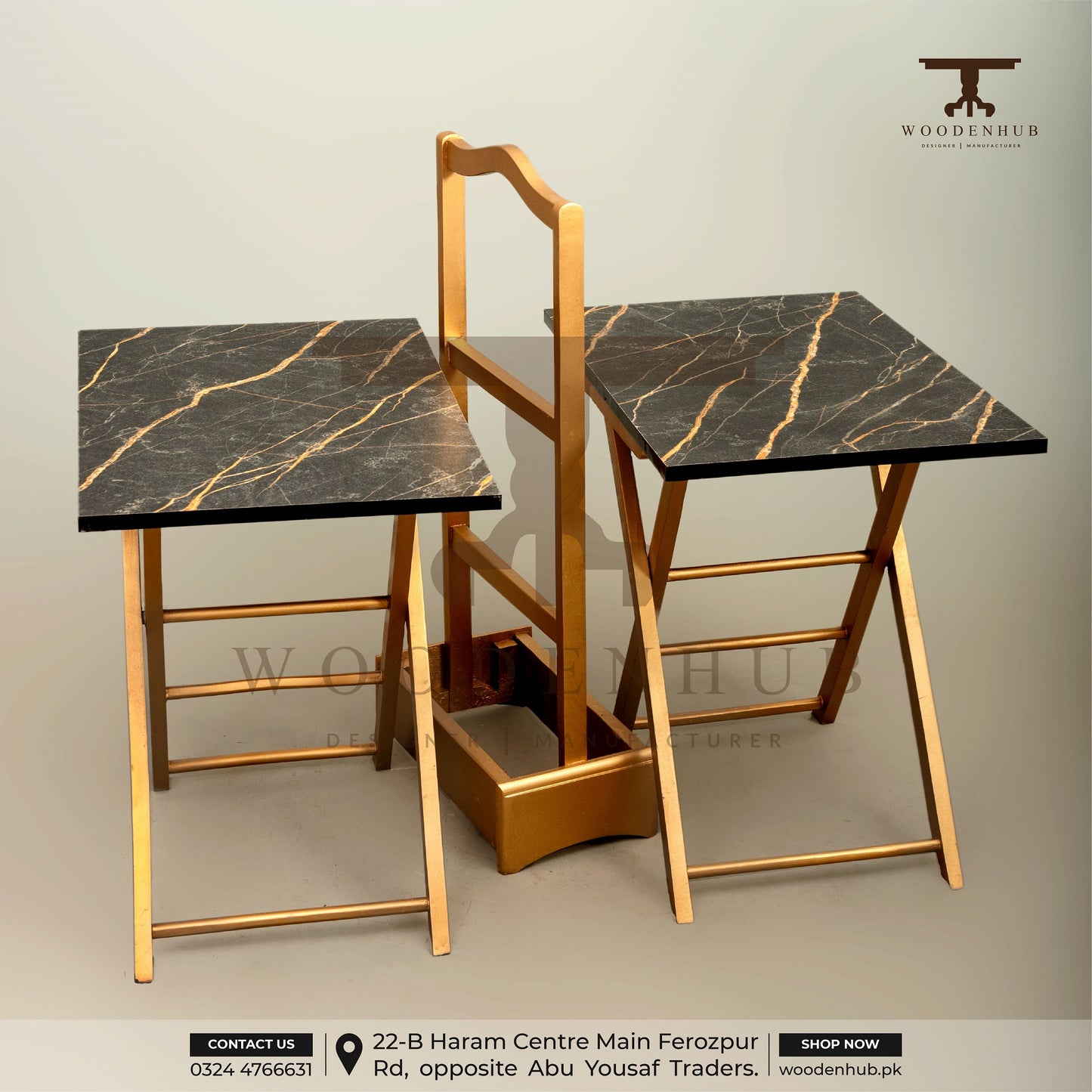 FOLDABLE SERVING TABLES (2PC)