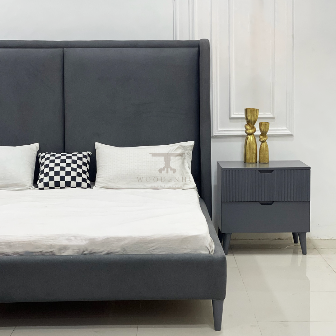 Aura Bed Set (Bed+Side Tables)