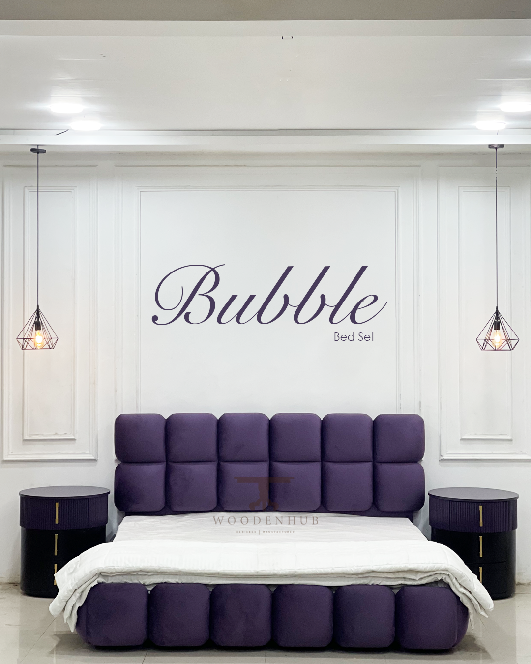 Bubble Bed Set (Bed+Side Tables)