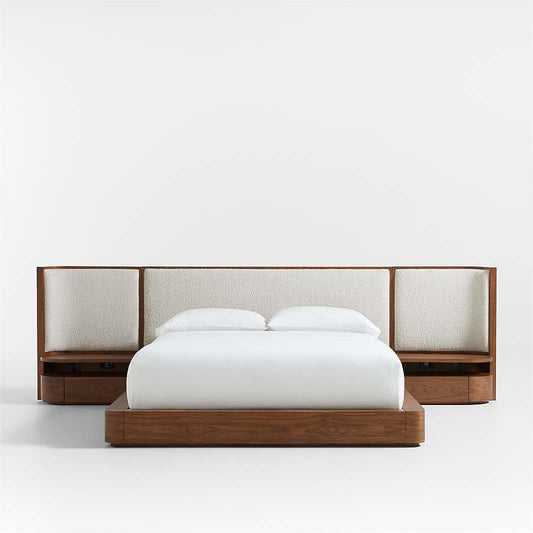 NoirNest Bed + side tables