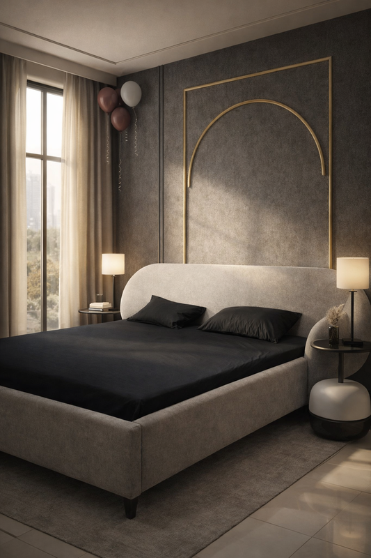 AURA BED SET (Bed+Side Tables)