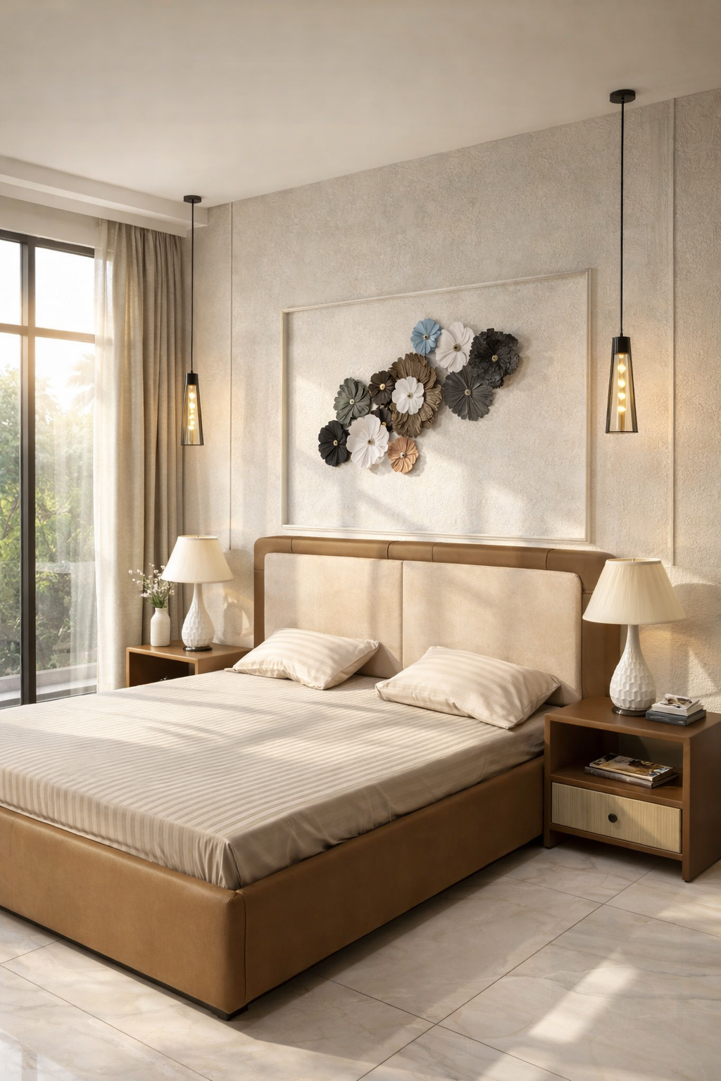 EMBER BED SET (Bed+Side Tables)