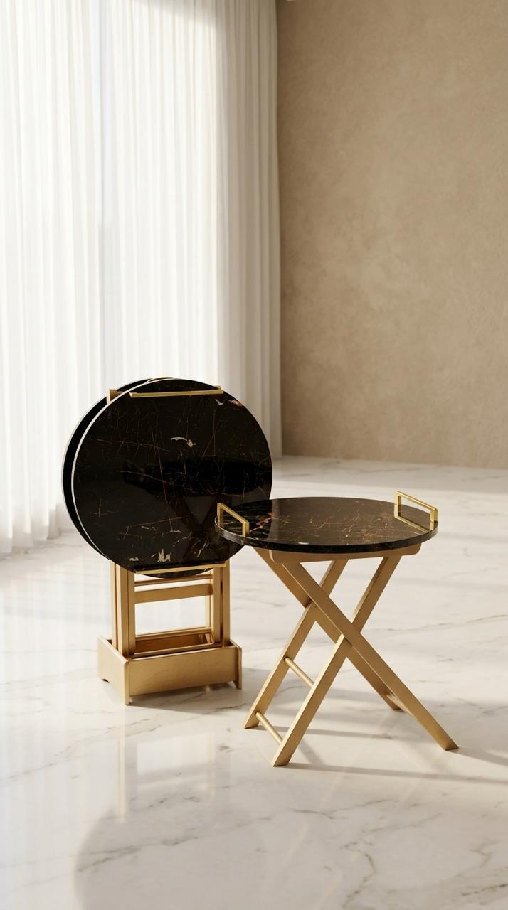 FOLDABLE SERVING TABLES (2PC)