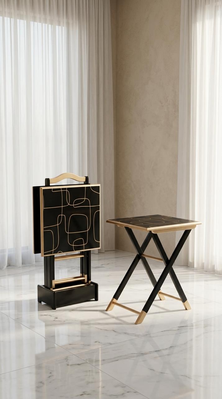 FOLDABLE SERVING TABLES (2PC)