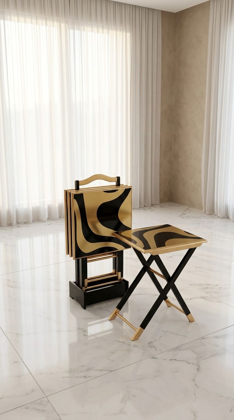 FOLDABLE SERVING TABLES (2PC)