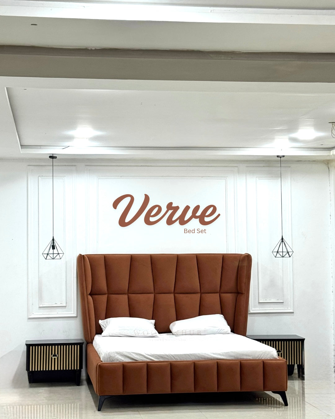 VERVE BED SET (Bed+Side Tables)