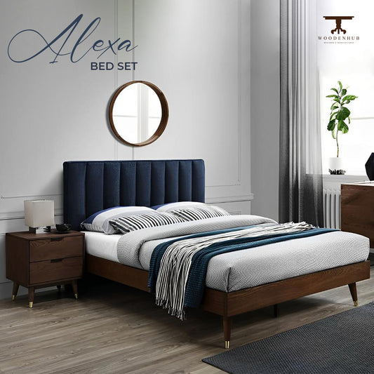 ALEXA Bed Set (Bed+Side tables)