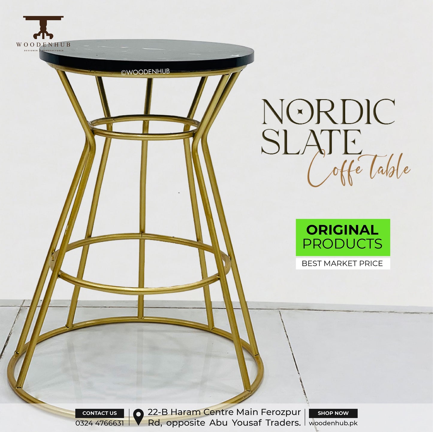 Nordic Slate Coffee Table