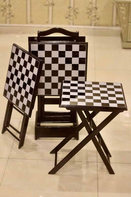 CHESS SERVING TABLE SET (2PC)