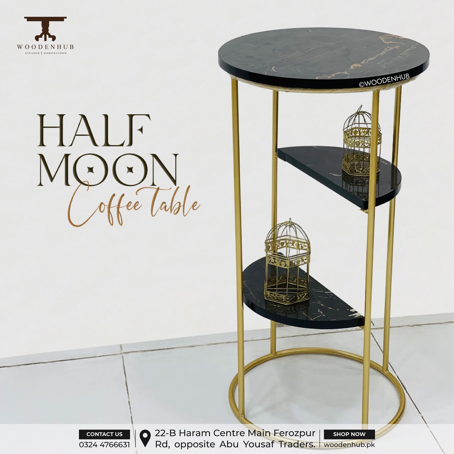 Half Moon Coffee Table