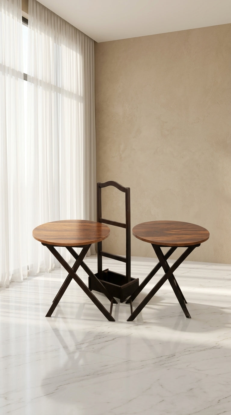 FOLDABLE SERVING TABLES (2PC)