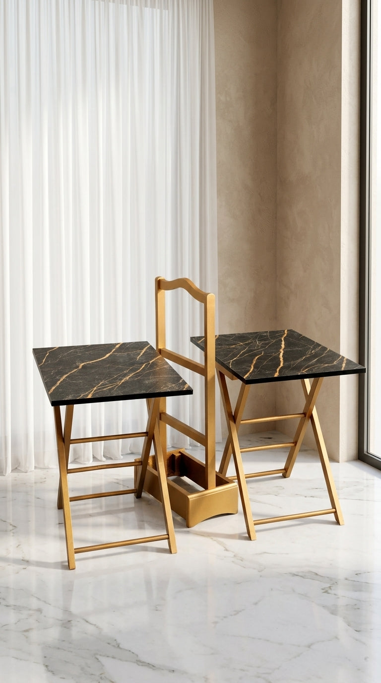 FOLDABLE SERVING TABLES (2PC)