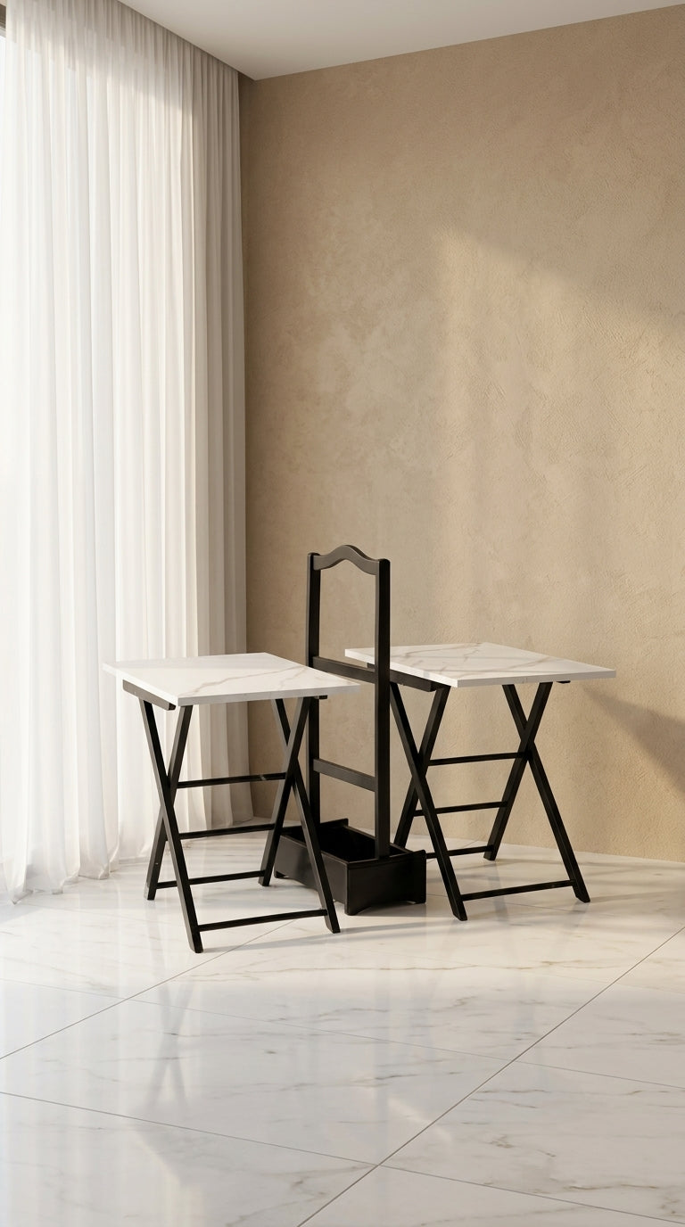 FOLDABLE SERVING TABLES (2PC)