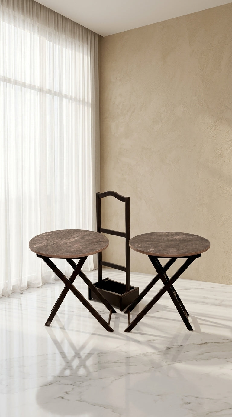 FOLDABLE SERVING TABLES (2PC)