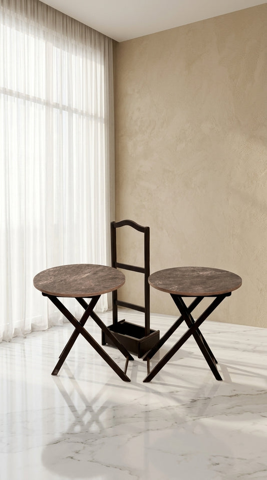 FOLDABLE SERVING TABLES (2PC)