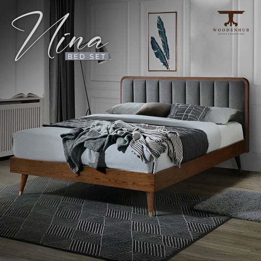 NINA BED SET (Bed + Side tables)
