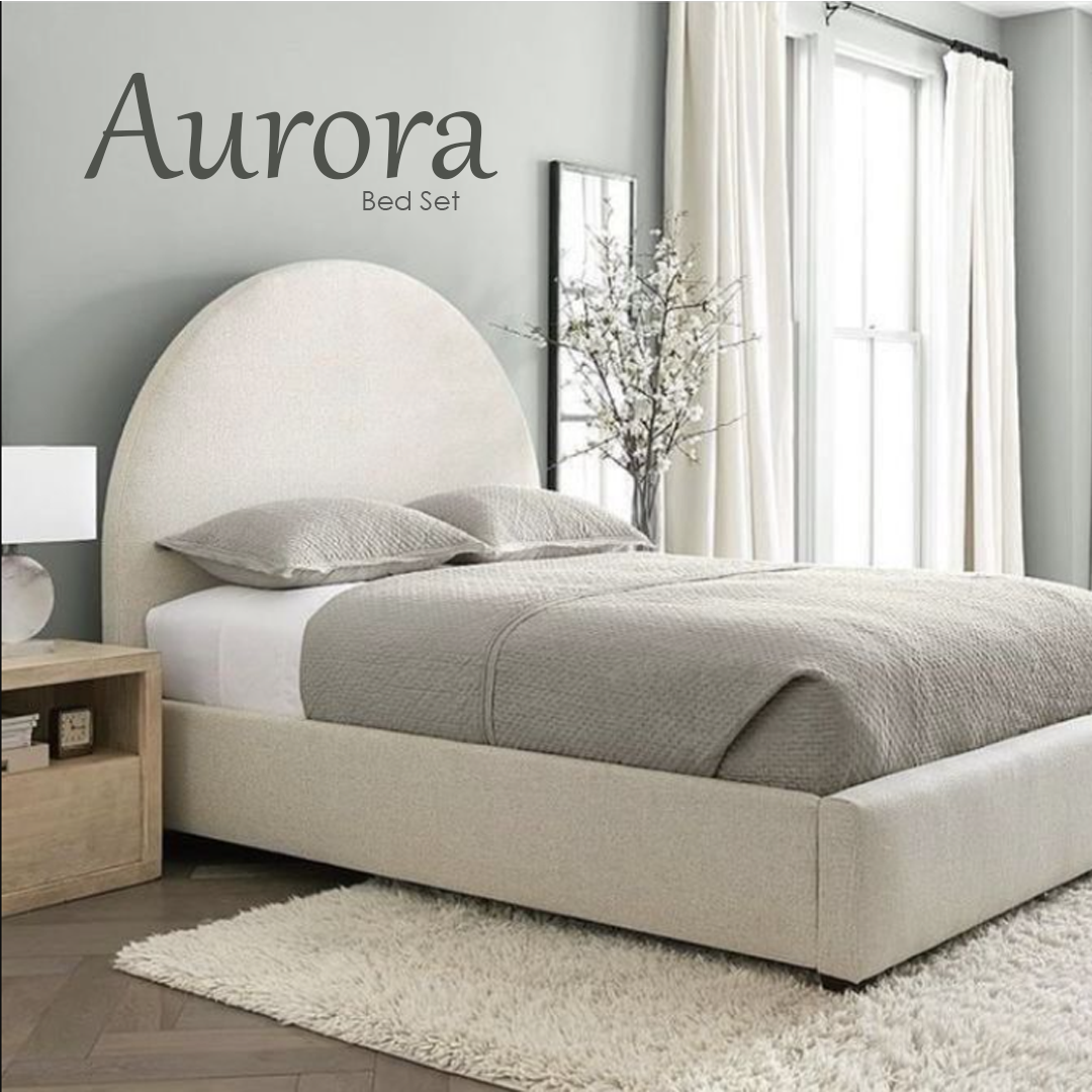 Aurora Bed Set (Bed+Side Tables)