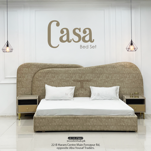 Casa Bed Set (Bed+Side Tables)