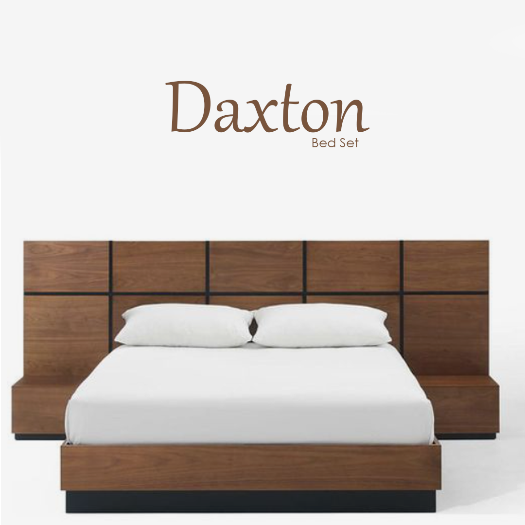 Daxton Bed Set (Bed+Side Tables)