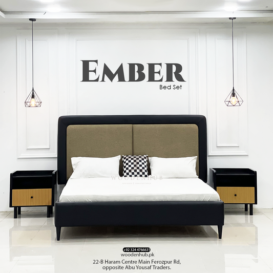 EMBER BED SET (Bed+Side Tables)