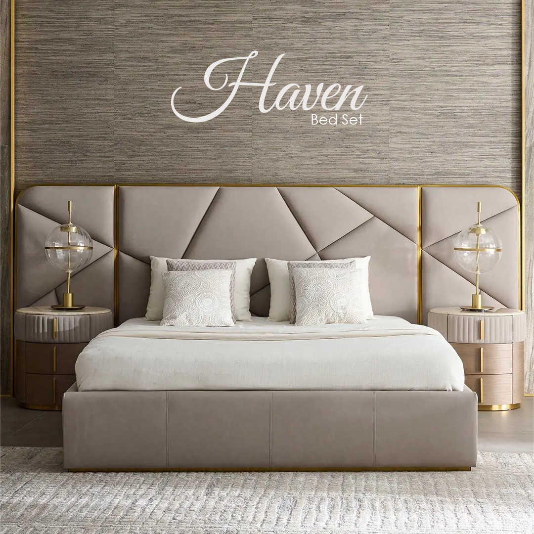 Haven Bed Set (Bed+Side Tables)