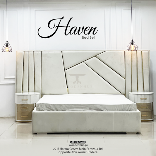 Haven Bed Set (Bed+Side Tables)