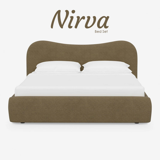 Nirva Bed Set (Bed+Side Tables)