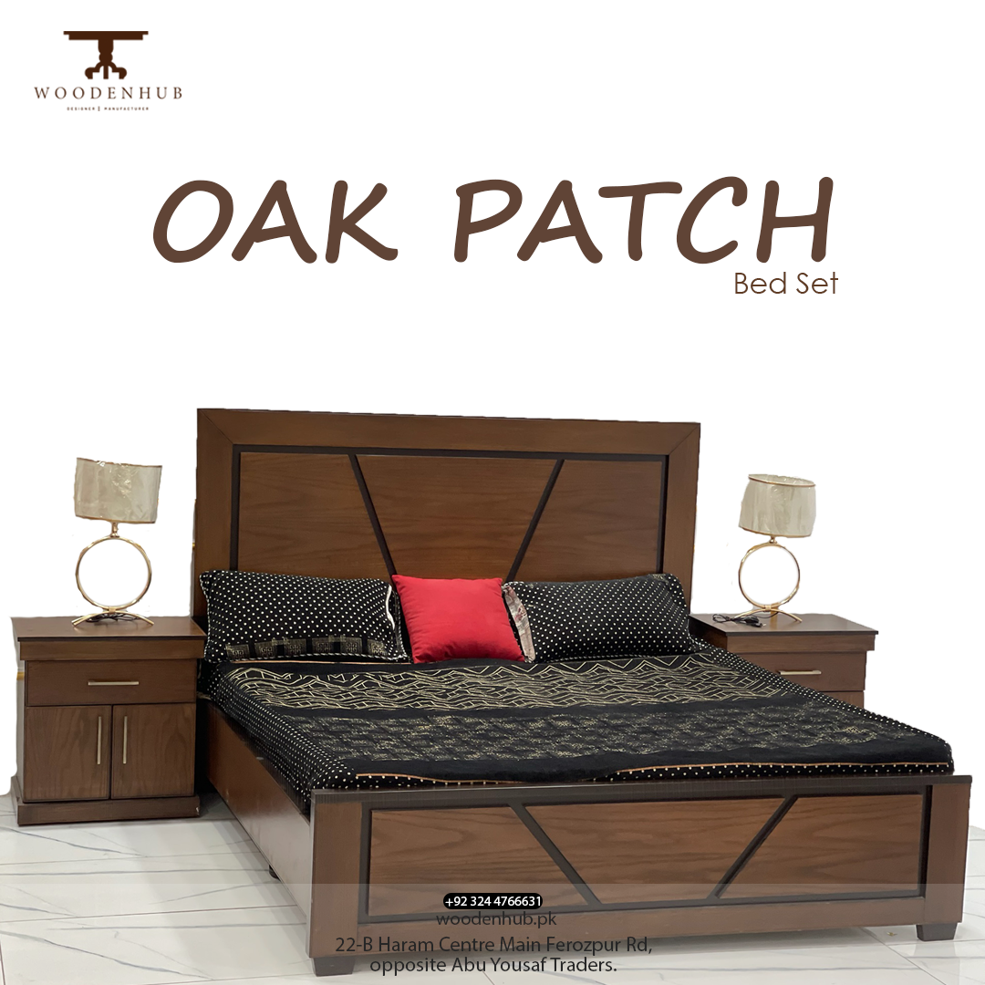 Oak Patch Bed Set – WOODEN HUB