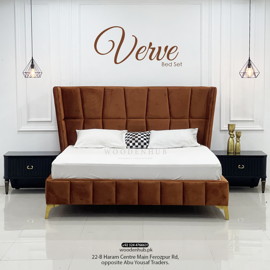 VERVE BED SET (Bed+Side Tables)