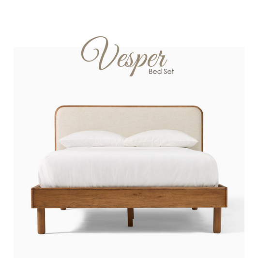 Vesper Bed Set (Bed+Side Tables)